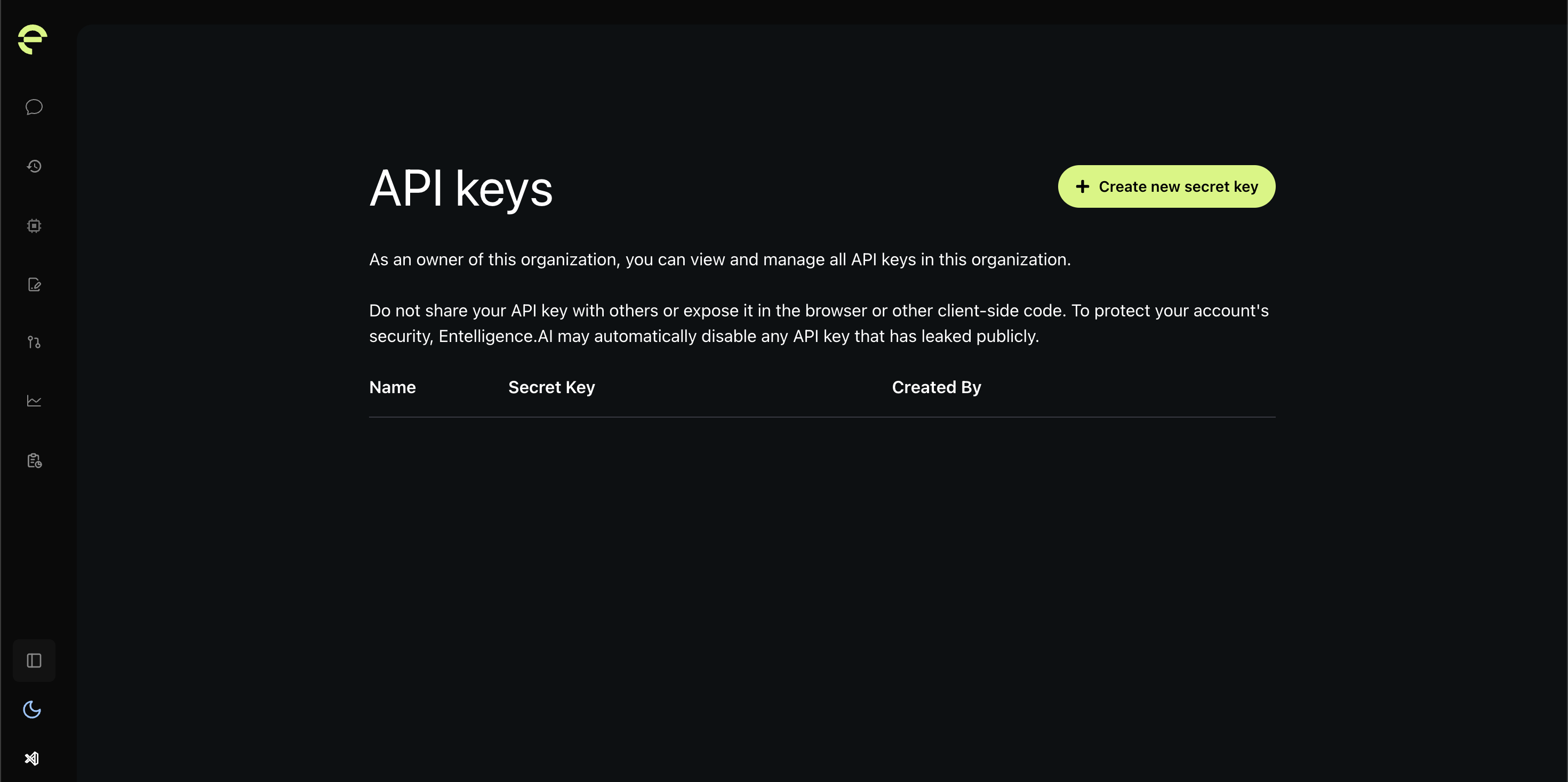 API Key Generation